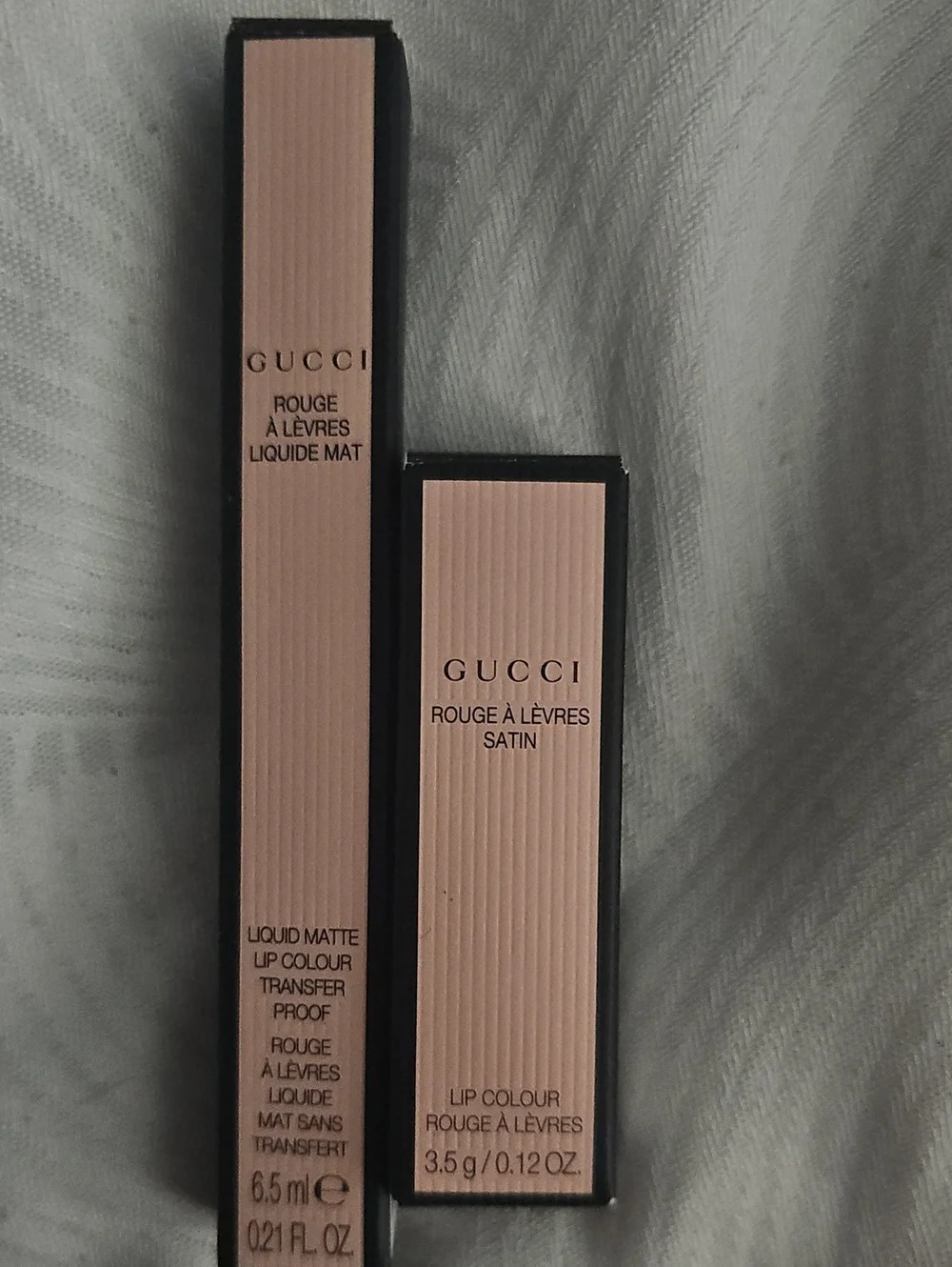 Gucci Nude Pink Liquid Matte and Satin Lip Colour Duo
